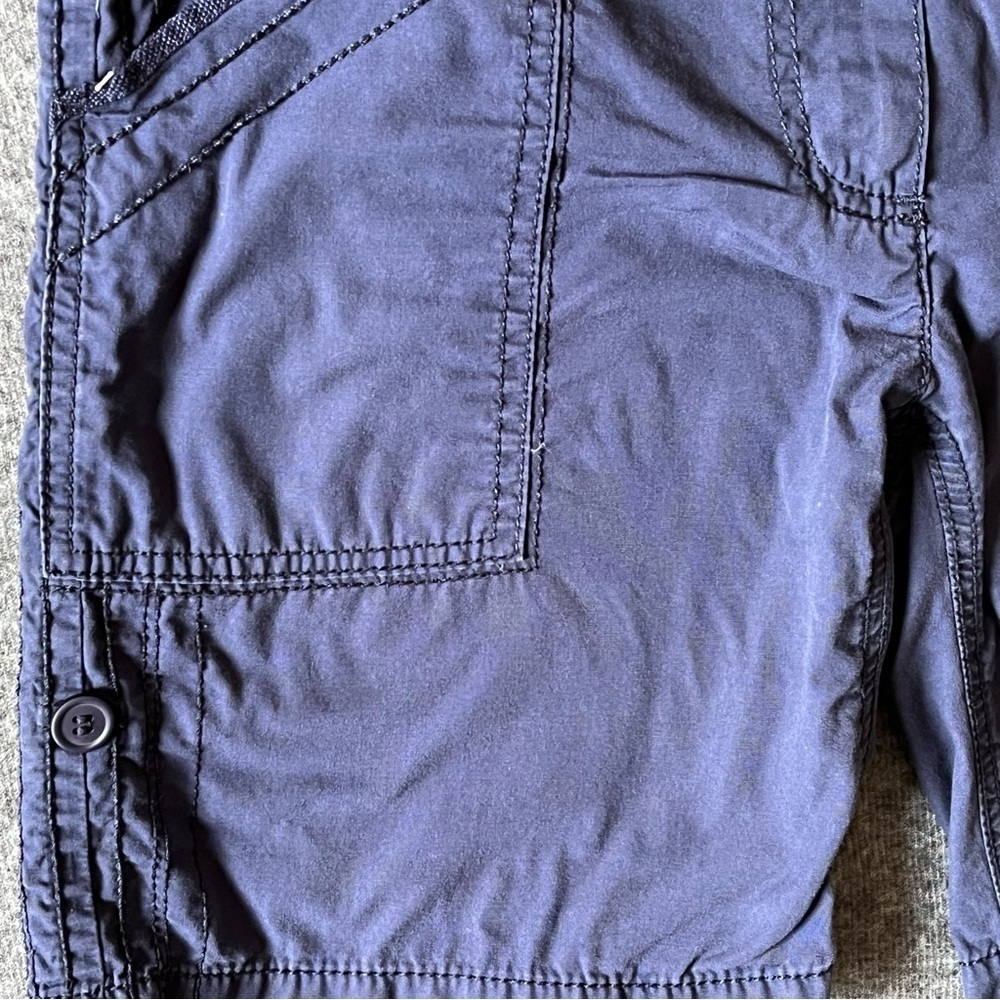 Marks & Spencer Women's Cotton Twill Navy Shorts Size 4 - Picture 5 of 10